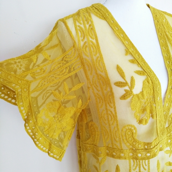 LAST 2! Umgee Boho Embroidered Lace Maxi Dress - Picture 3 of 11